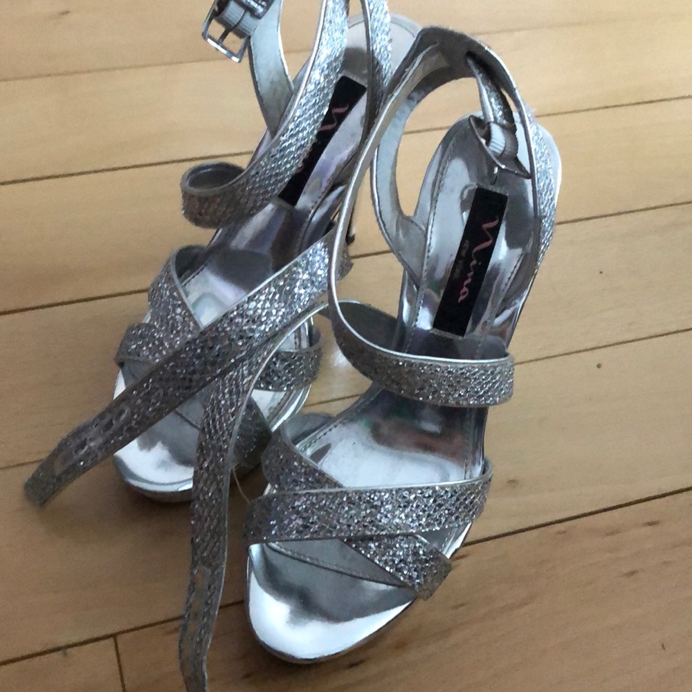 Silver Nina shoes